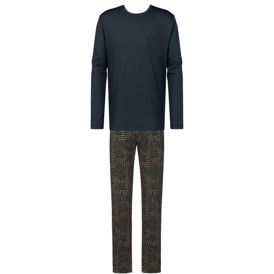 Homme Mey Pyjama Homme | Pyjama Homme En Coton Mahagoni