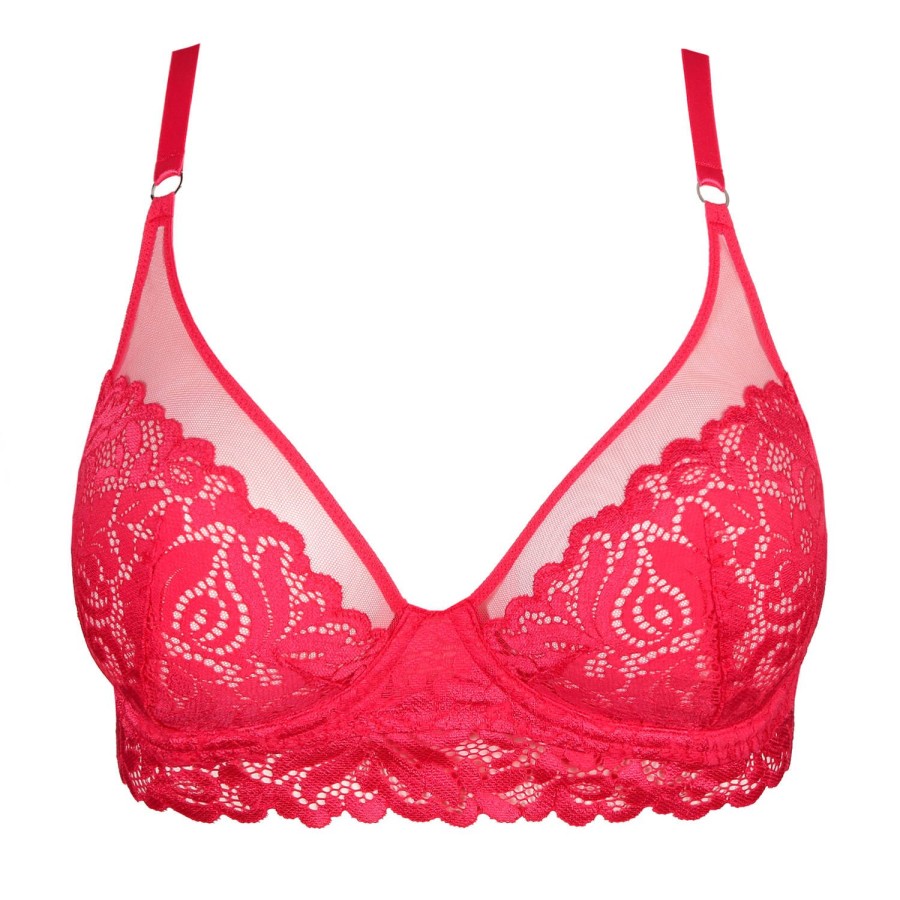 Soutiens-Gorge Marie Jo | Soutien-Gorge Bustier En Dentelle Spicy Berry