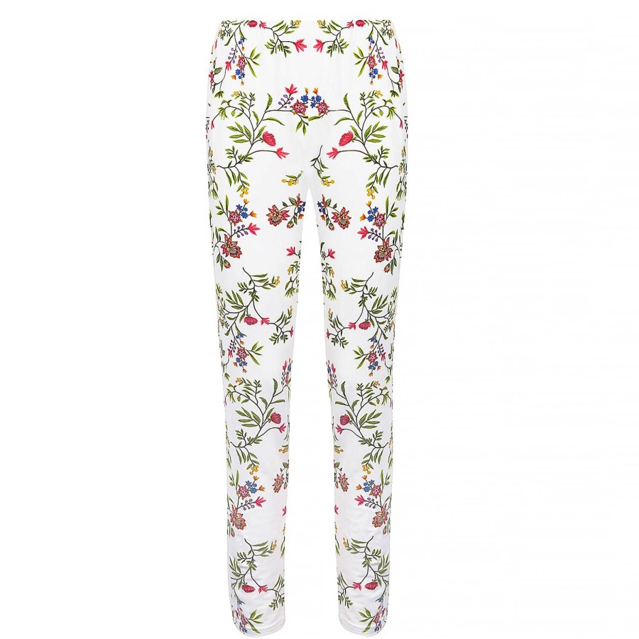 Lingerie De Nuit Antigel | Pantalon Fleurs En Fete