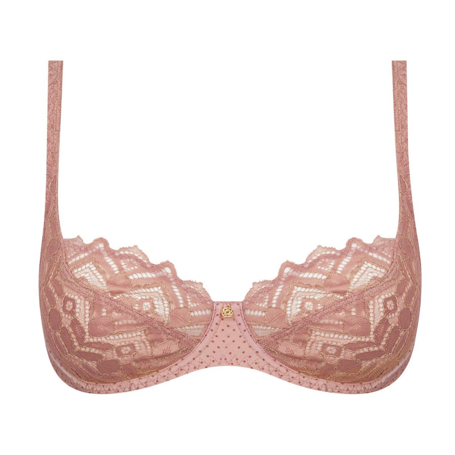 Soutiens-Gorge Antigel | Soutien-Gorge Corbeille Tulipe En Dentelle Bulles Rosees