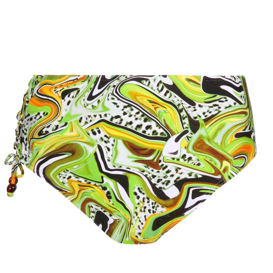 Maillots De Bain PrimaDonna Culotte Haute | Bas De Maillot De Bain Culotte Haute Lime Swirl