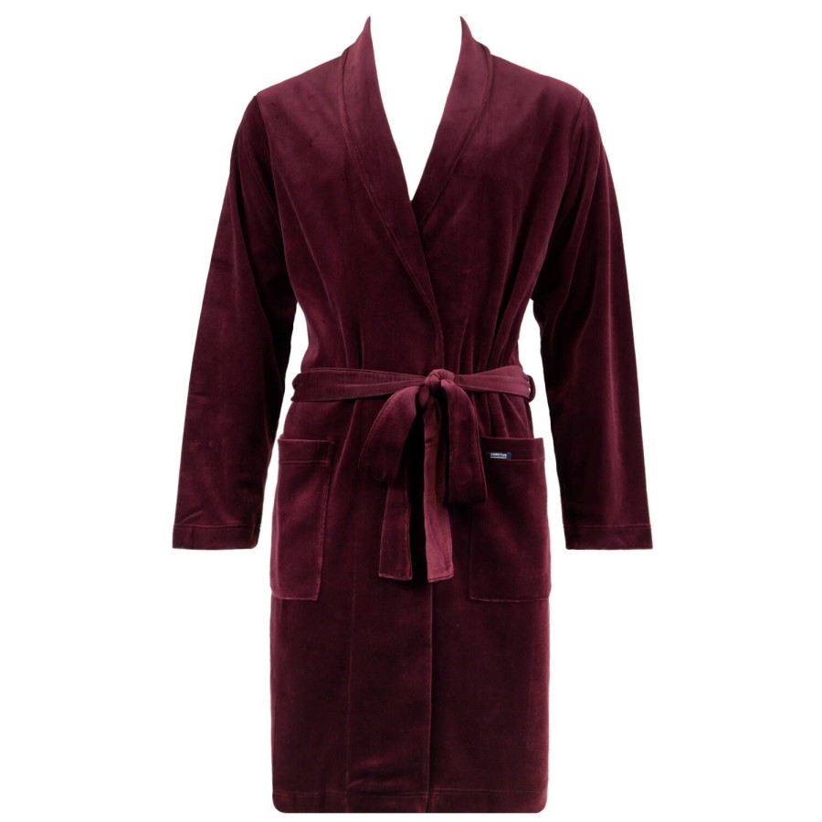 Homme Impetus Peignoir & Robe De Chambre Homme | Peignoir Homme En Coton Bordeaux