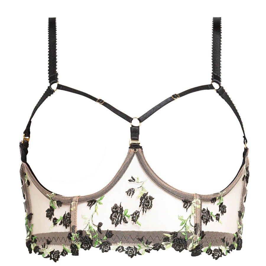 Soutiens-Gorge Edge o' Beyond | Soutien-Gorge Ouvert Bustier Noir