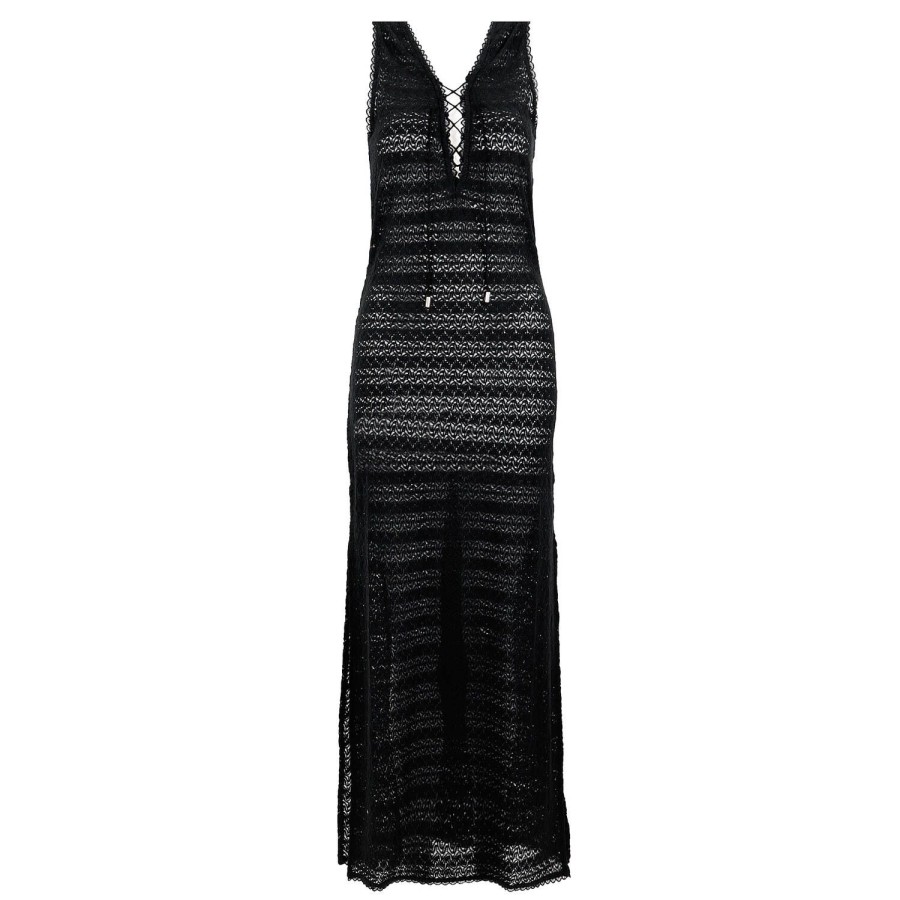 Maillots De Bain Melissa Odabash Robe De Plage | Robe De Plage Longue Maddie Noir