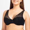 Soutiens-Gorge Chantelle | Soutien-Gorge Coques Decollete Plongeant En Dentelle Noir