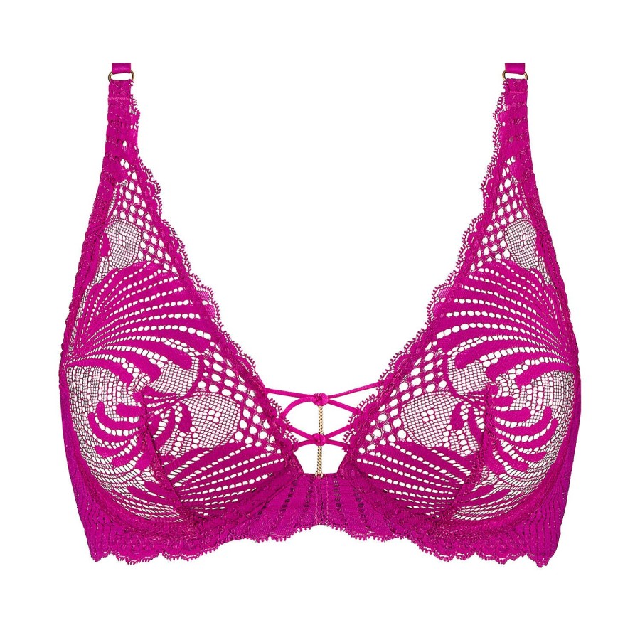 Soutiens-Gorge Aubade | Soutien-Gorge Triangle En Dentelle Radiant Pink