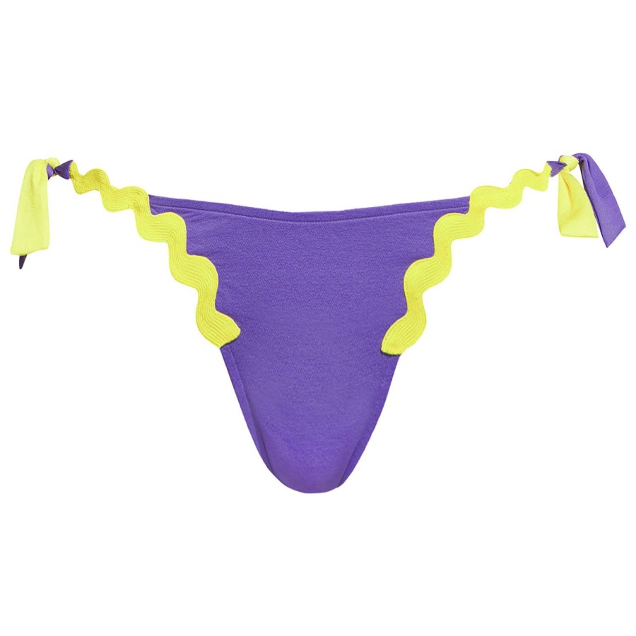 Maillots De Bain Andres Sarda Bresilien / Tanga | Bas De Maillot De Bain Slip Ficelles Lavender