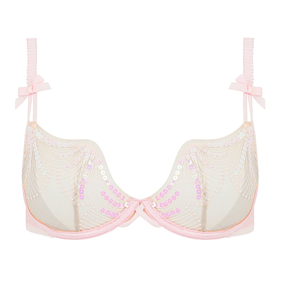 Soutiens-Gorge Agent Provocateur | Soutien-Gorge Balconnet Armatures Baby Pink/Sand/Irridescent