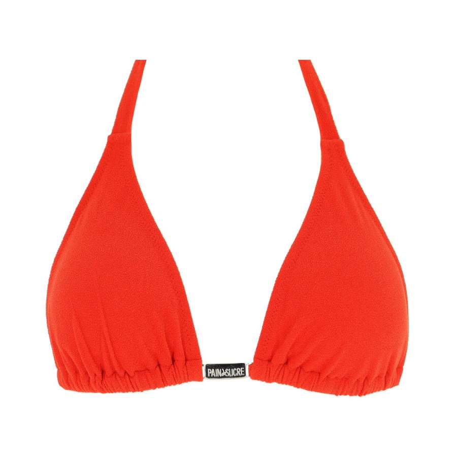 Maillots De Bain Pain de Sucre Triangle | Haut De Maillot De Bain Triangle Sofya Orange