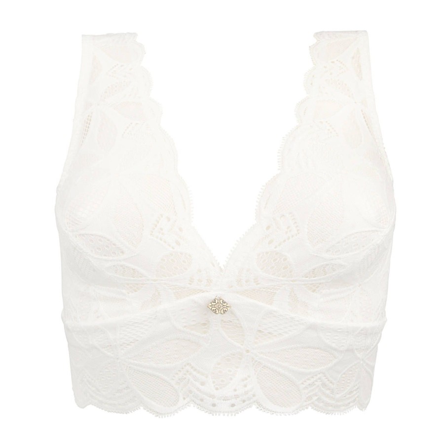 Soutiens-Gorge Antigel | Soutien-Gorge Brassiere En Dentelle Ecru Nacre