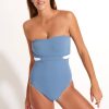 Maillots De Bain Livia Bustier | Maillot De Bain 1 Piece Bustier Eline Sans Armatures Glacier