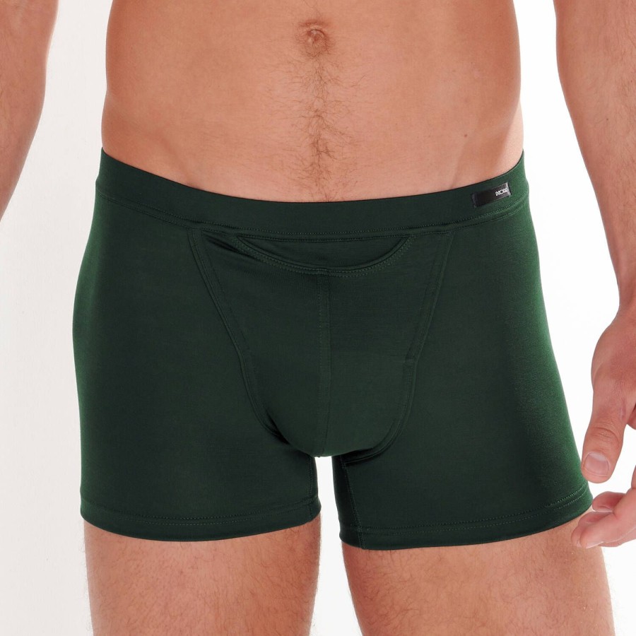 Homme HOM Boxer Homme | Boxer Avec Ouverture Ho1 Homme Dark Green