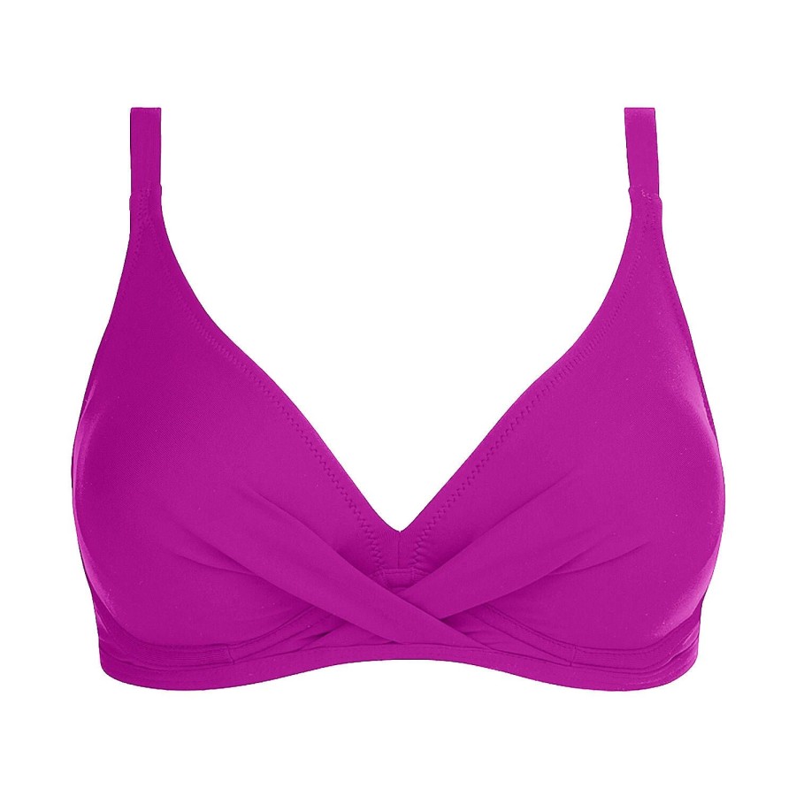 Maillots De Bain Antigel Triangle | Haut De Maillot De Bain Armatures Triangle Bonnets Profonds Mer Amethyste