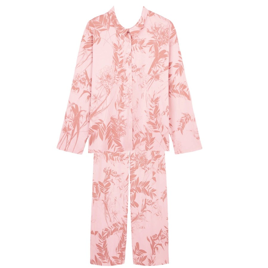 Lingerie De Nuit Laurence Tavernier | Pyjama En Coton Et Modal Perle