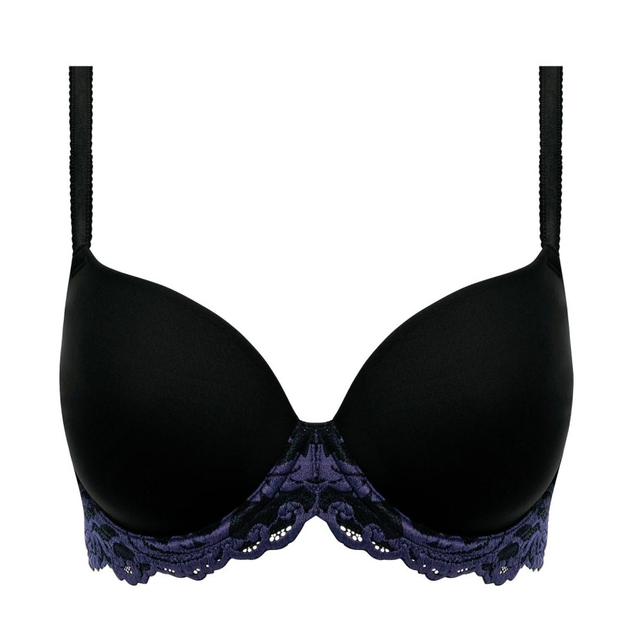 Soutiens-Gorge Wacoal | Soutien-Gorge Moule En Dentelle Noir Eclipse