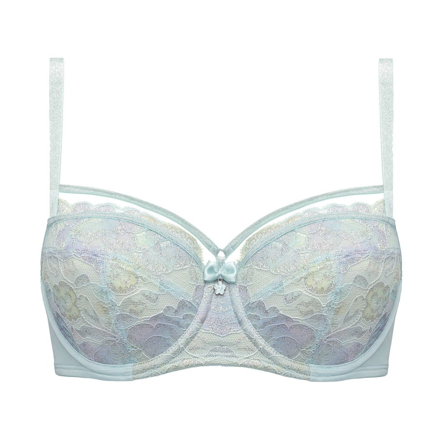 Soutiens-Gorge Marlies Dekkers | Soutien-Gorge Balconnet En Dentelle Sparkling Iridescent Aqua