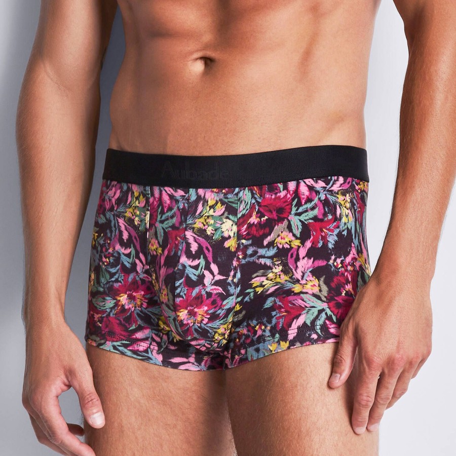 Homme Aubade Boxer Homme | Boxer Court Homme Winter Flower