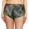 Lingerie De Nuit Sainted Sisters | Short En Soie Olive Snake