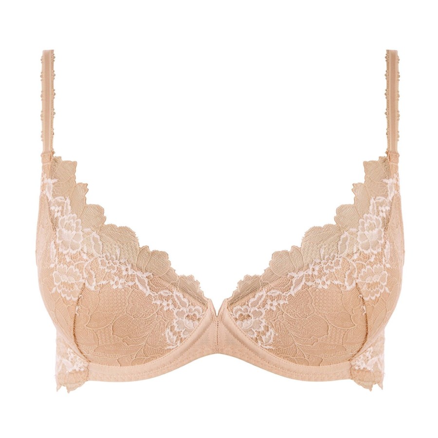 Soutiens-Gorge Wacoal | Soutien-Gorge Push-Up En Dentelle Cafe Creme