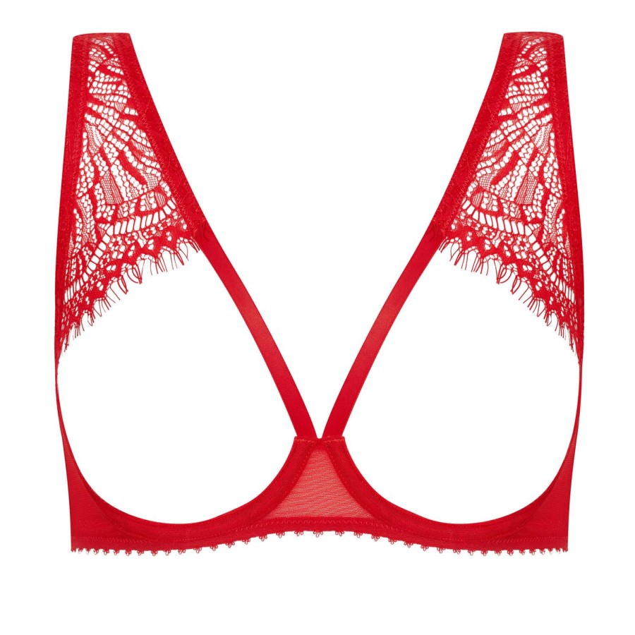 Soutiens-Gorge Maison Close | Soutien-Gorge Ouvert Rouge