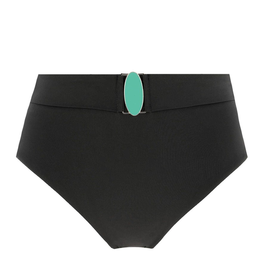 Maillots De Bain Livia Culotte Haute | Bas De Maillot De Bain Culotte Haute Dalta Noir