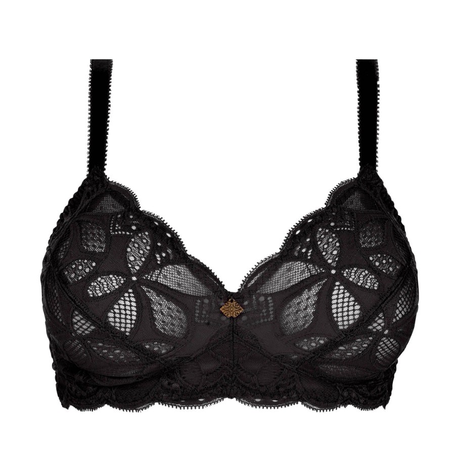 Soutiens-Gorge Antigel | Soutien-Gorge Sans Armatures Bonnets Profonds En Dentelle Noir