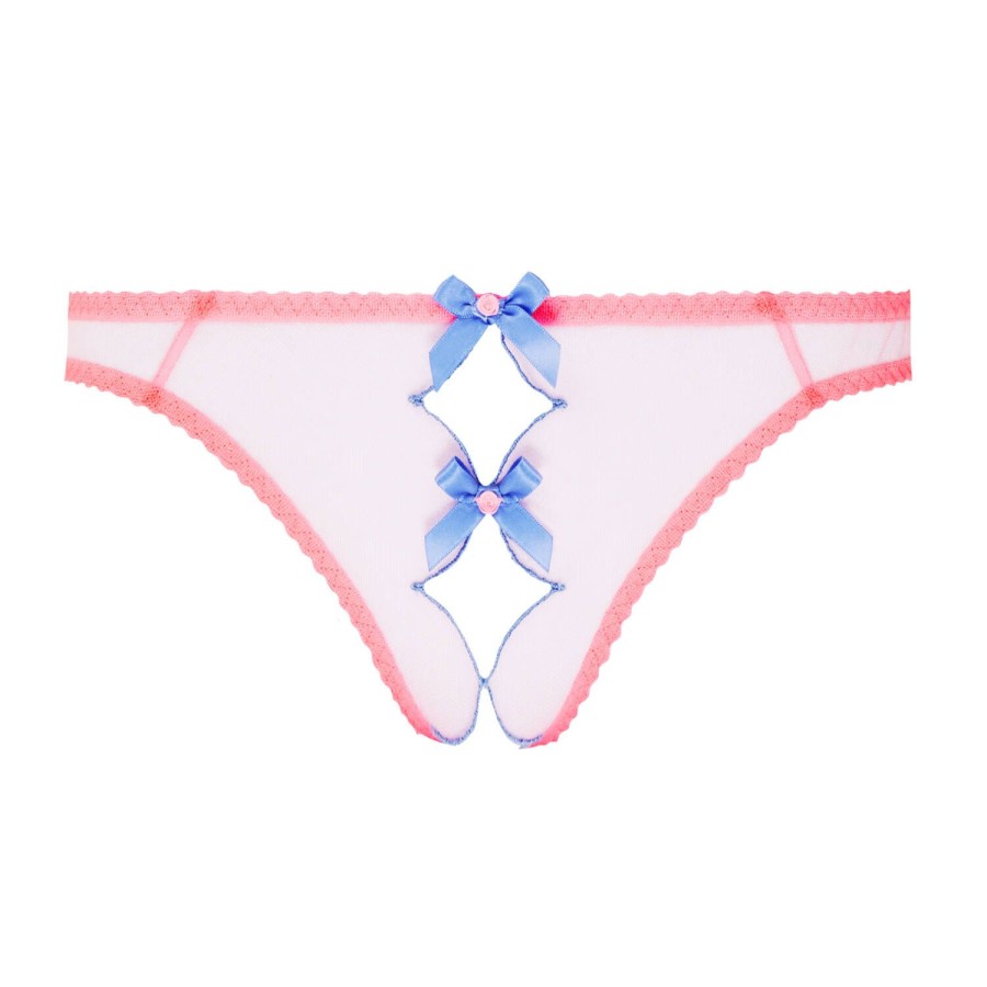 Culottes Agent Provocateur | Slip Ouvert Baby Pink/Blue