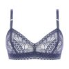 Soutiens-Gorge Antigel | Soutien-Gorge Sans Armatures En Dentelle Bleu Purple