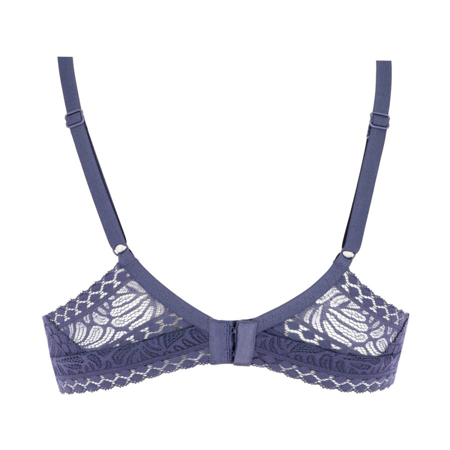 Soutiens-Gorge Antigel | Soutien-Gorge Sans Armatures En Dentelle Bleu Purple