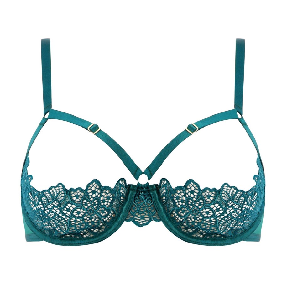 Soutiens-Gorge Dita Von Teese | Soutien-Gorge Ouvert En Dentelle Shady Spruce