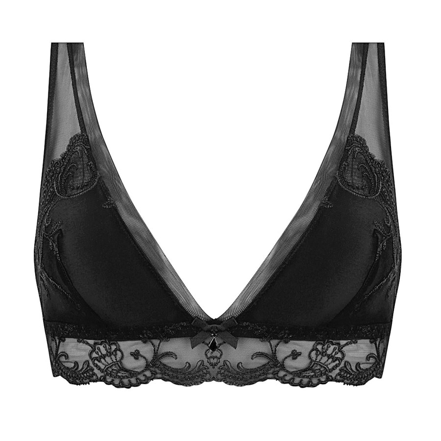 Soutiens-Gorge Lise Charmel | Soutien-Gorge Triangle Sans Armatures En Soie Noir