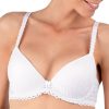 Soutiens-Gorge Antigel | Soutien-Gorge Coques En Dentelle Tressage Blanc