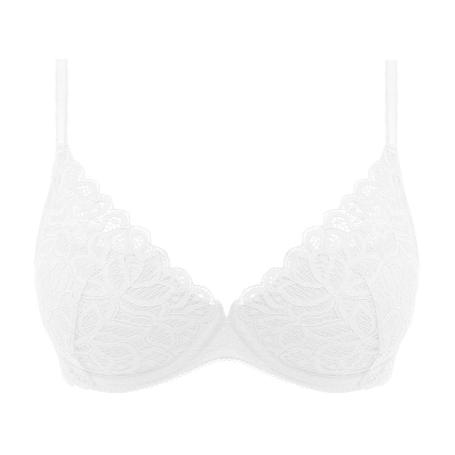 Soutiens-Gorge Wacoal | Soutien-Gorge Push-Up En Dentelle Blanc