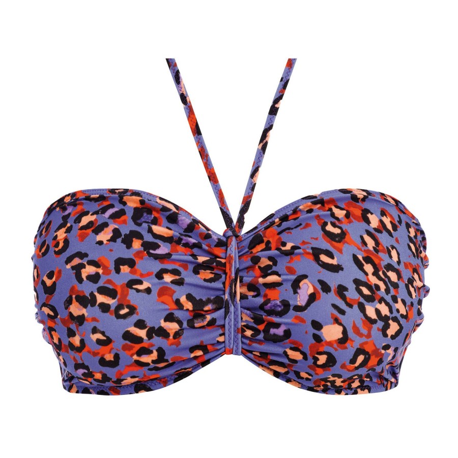 Maillots De Bain Freya Bandeau | Haut De Maillot De Bain Bandeau Leopard