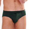 Homme HOM Slip Homme | Slip Avec Ouverture Ho1 Homme Dark Green