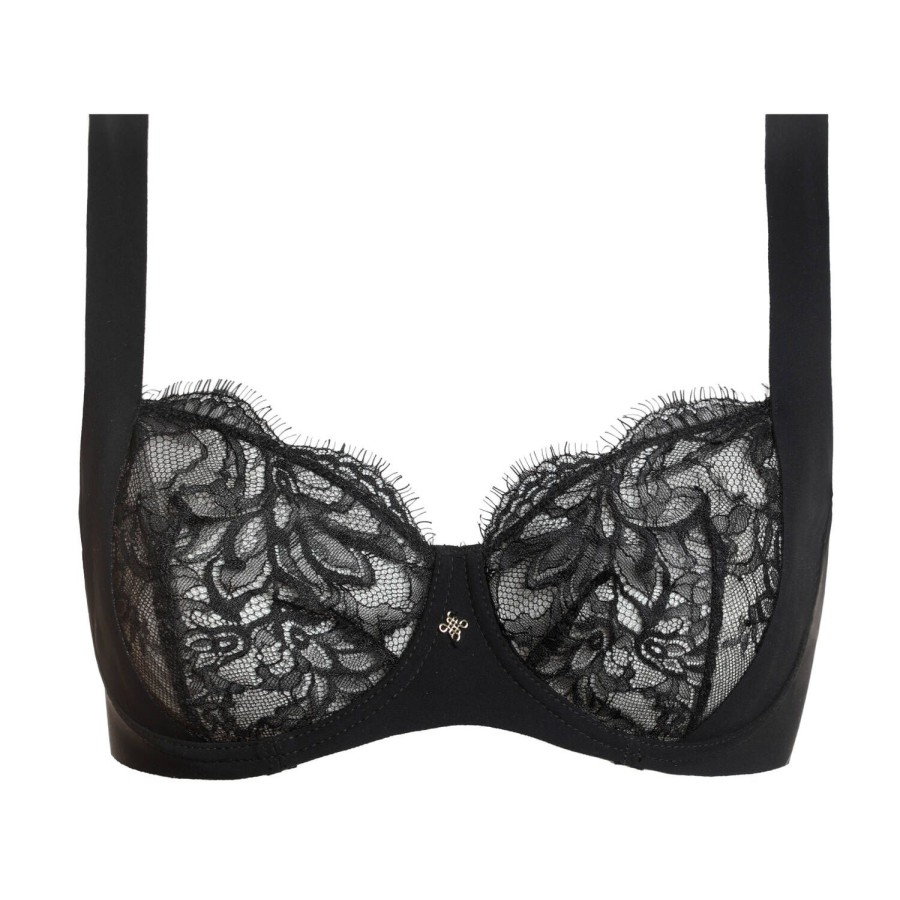 Soutiens-Gorge Prelude | Soutien-Gorge Corbeille En Dentelle Noir