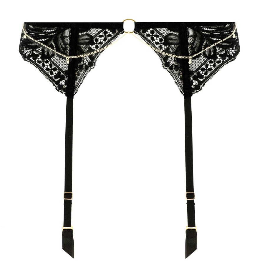 Lingerie Aubade | Porte-Jarretelles En Dentelle Black Light