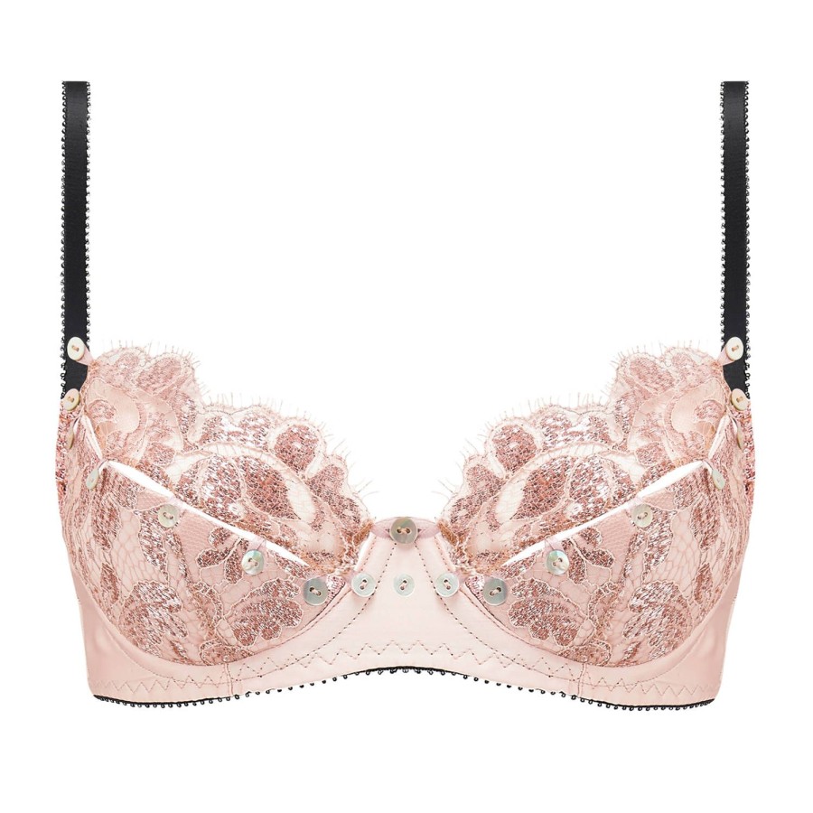 Soutiens-Gorge Edge o' Beyond | Soutien-Gorge Balconnet Ouvrable En Dentelle Rose