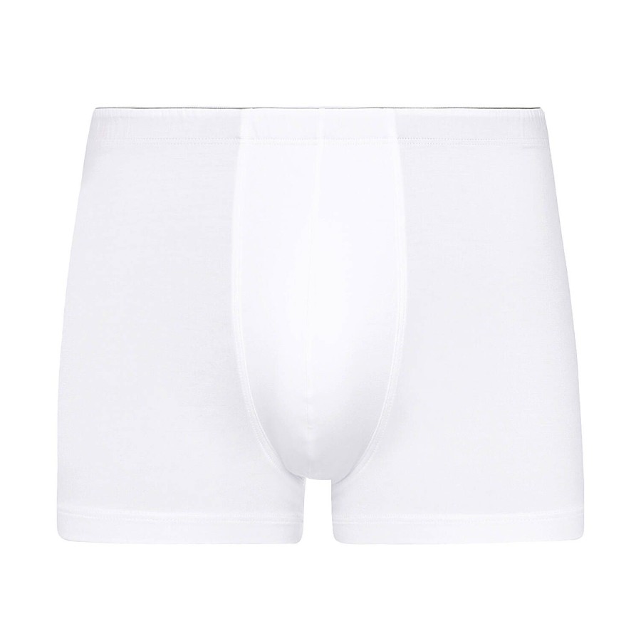 Homme Hanro Boxer Homme | Boxer Homme En Coton Blanc