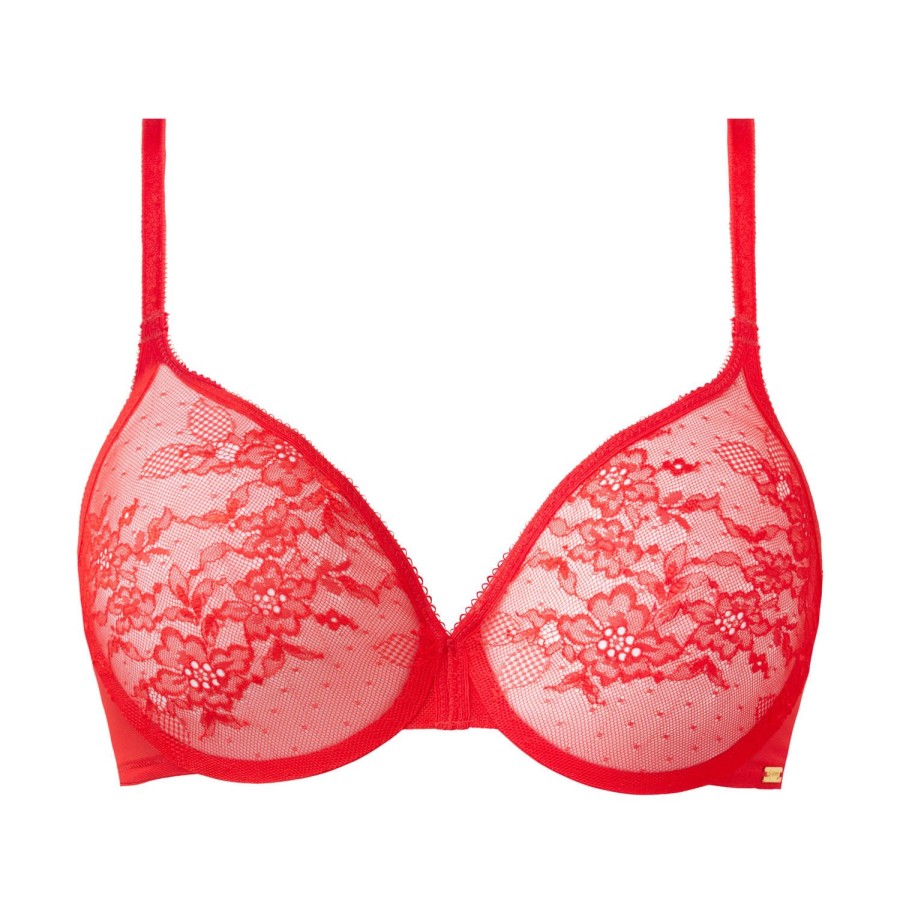 Soutiens-Gorge Gossard | Soutien-Gorge Moule En Dentelle Chili Red