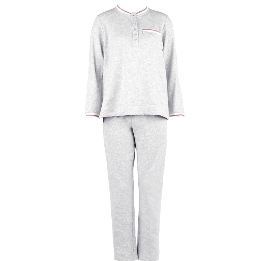 Lingerie De Nuit Canat | Pyjama Gris Chine