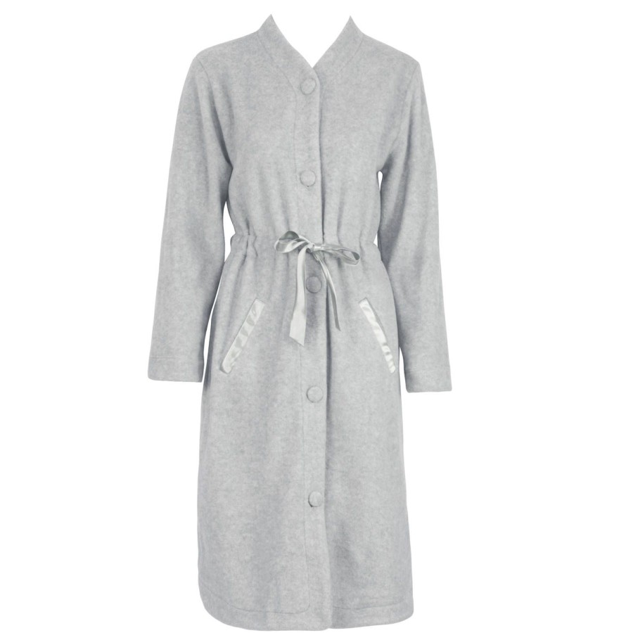 Lingerie De Nuit Canat | Robe De Chambre Gris Chine