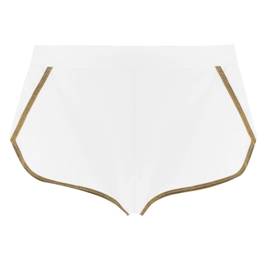 Maillots De Bain Pain de Sucre Short De Plage & Pantalon | Short De Plage Stina Blanc