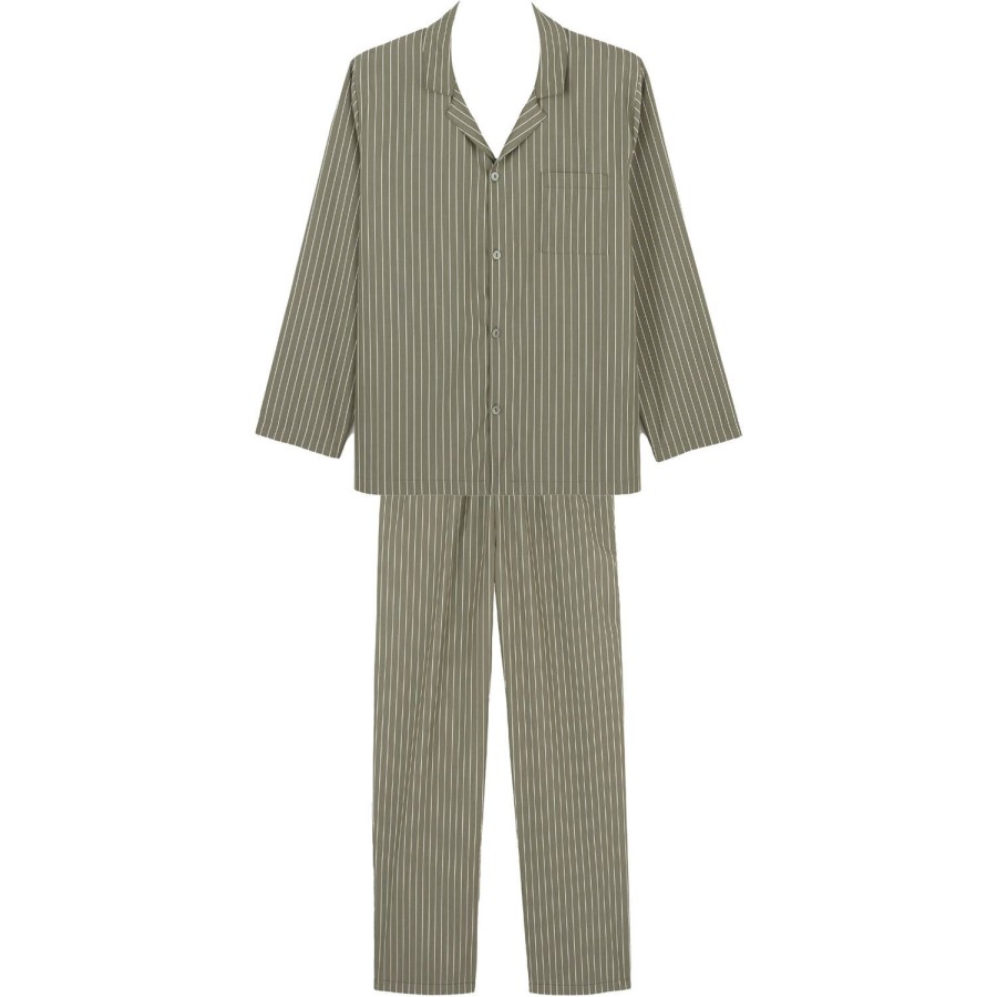 Homme Laurence Tavernier Pyjama Homme | Pyjama Homme En Coton Kaki