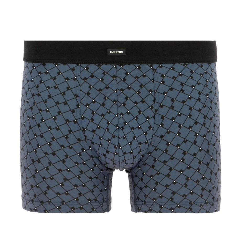 Homme Impetus Boxer Homme | Boxer Homme En Coton Et Modal Bleu