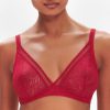 Soutiens-Gorge Simone Pérèle | Soutien-Gorge Triangle En Dentelle Rubis Rose