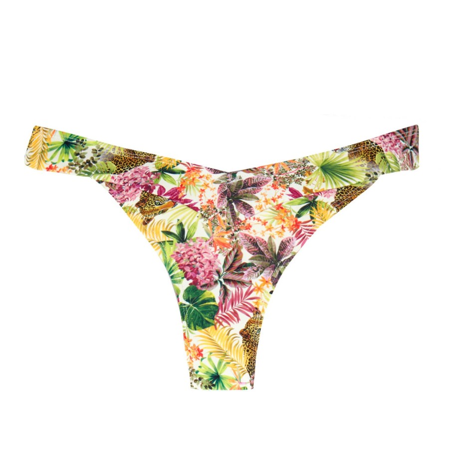 Maillots De Bain Aubade Bresilien / Tanga | Bas De Maillot De Bain Slip Mini-Coeur Tropical Light