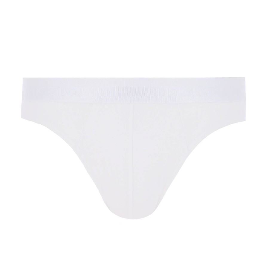 Homme HOM Slip Homme | Slip Homme En Coton Et Modal Blanc