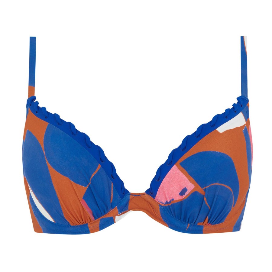 Maillots De Bain Chantelle Push-Up | Haut De Maillot De Bain Push-Up Peinture Ethnique