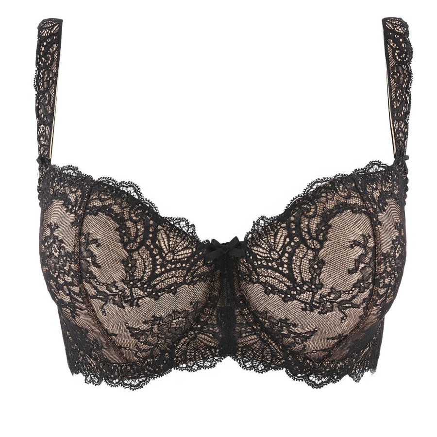 Soutiens-Gorge Aubade | Soutien-Gorge Corbeille En Dentelle Noir